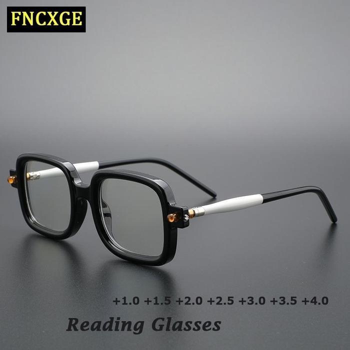 kaca mata baca pria dan wanita lensa photocromic...hitam retro