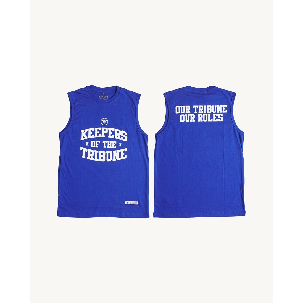 Viking Tshirt Singlet Blue - Kaos lekbong - Keepers of the Tribune