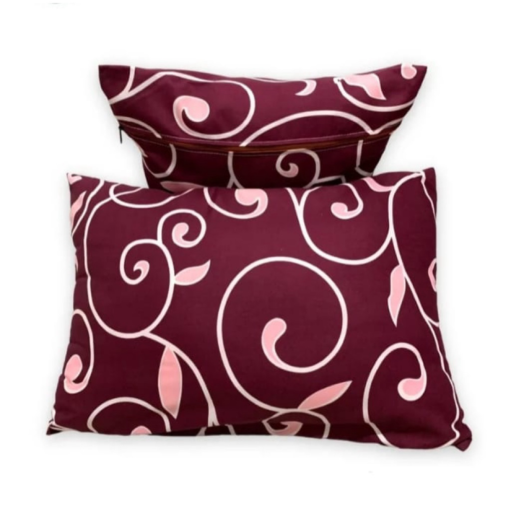 4pcs sarung bantal resleting / sarung bantal halus / sarung bantal motif