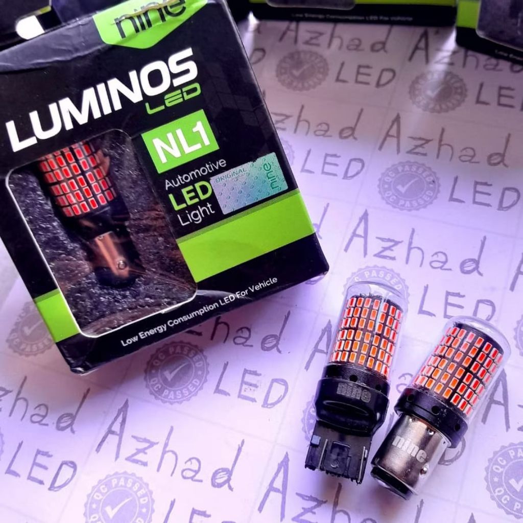 LUMINOS NINE LED STOP REM SUPER BRIGHT 144 TITIK TIDAK KEDIP