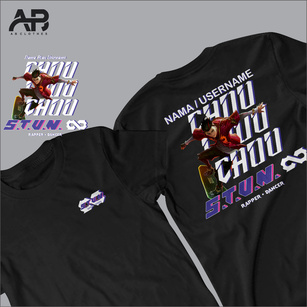 Kaos Custom Squad Mobile Legend Chou Stun