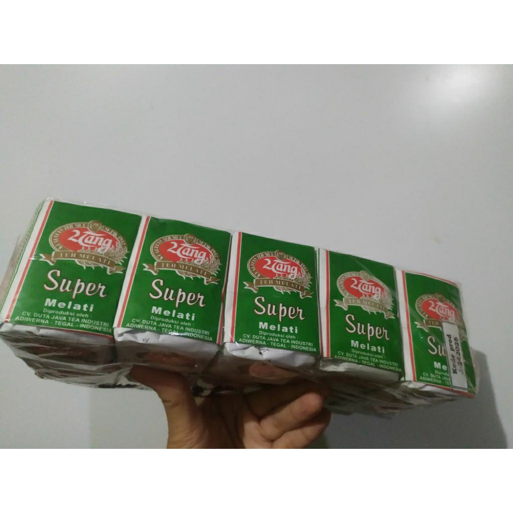

teh tubruk wangi 2tang hijau melati super per pack 10*40gr