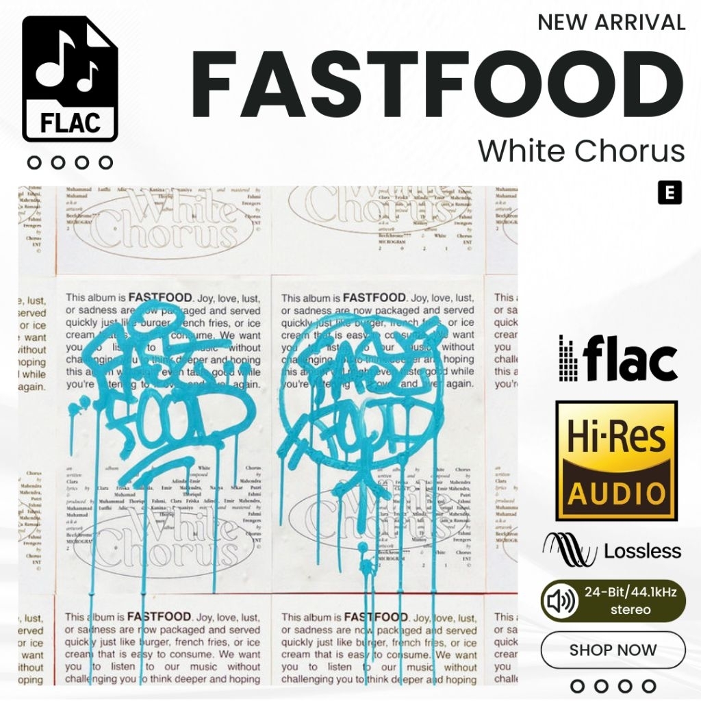 FASTFOOD White Chorus Album lagu FLAC Hi-Res Lossless 24bit 44.1kHz