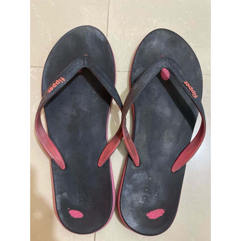 Sandal Pria Fipper Black Series Uk11 Preloved
