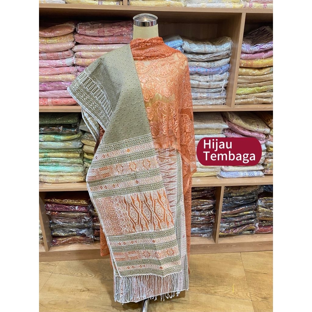 Songket tumtuman tanpa sambung asli cantik mewah