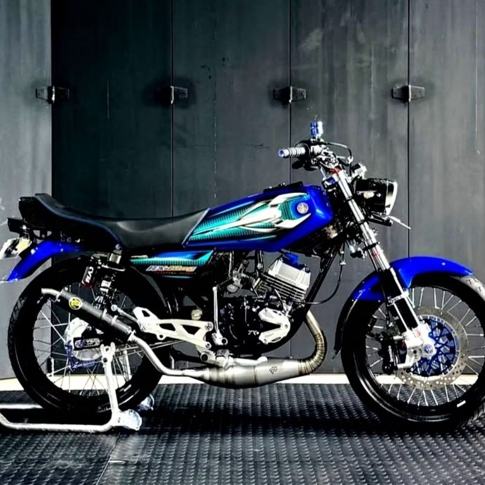 STIKER STRIPING ORI YAMAHA RX KING BIRU 2007 STIKER YAMAHA RX KING 2007 BIRU RX KING BIRU