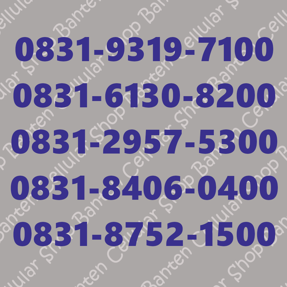 Nomor Cantik Kartu Perdana AXIS (UJUNG KOSONG-KOSONG/RATUSAN/DOUBLE KOSONG)