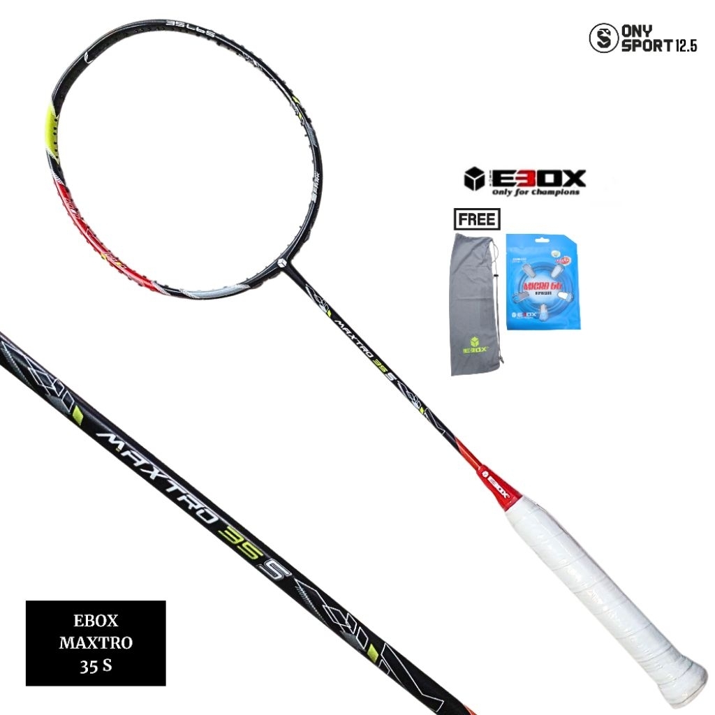 RAKET BADMINTON EBOX MAXTRO 35 S 100%ORI
