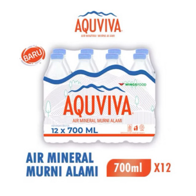 

Aquviva air mineral 700ml isi 12pcs