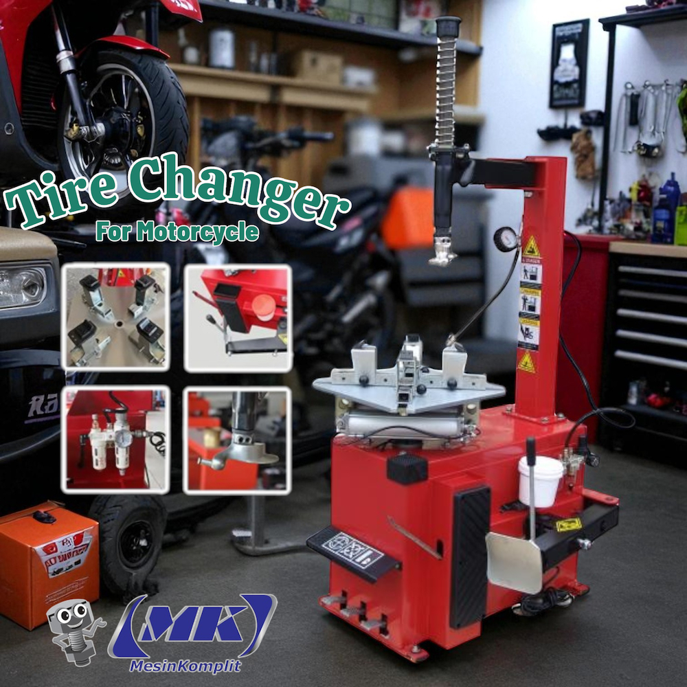 Tire Changer Pengganti Ban Semi Otomatis Untuk Sepeda Motor