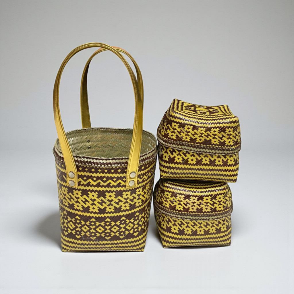 Set tas keben bambu isi 2