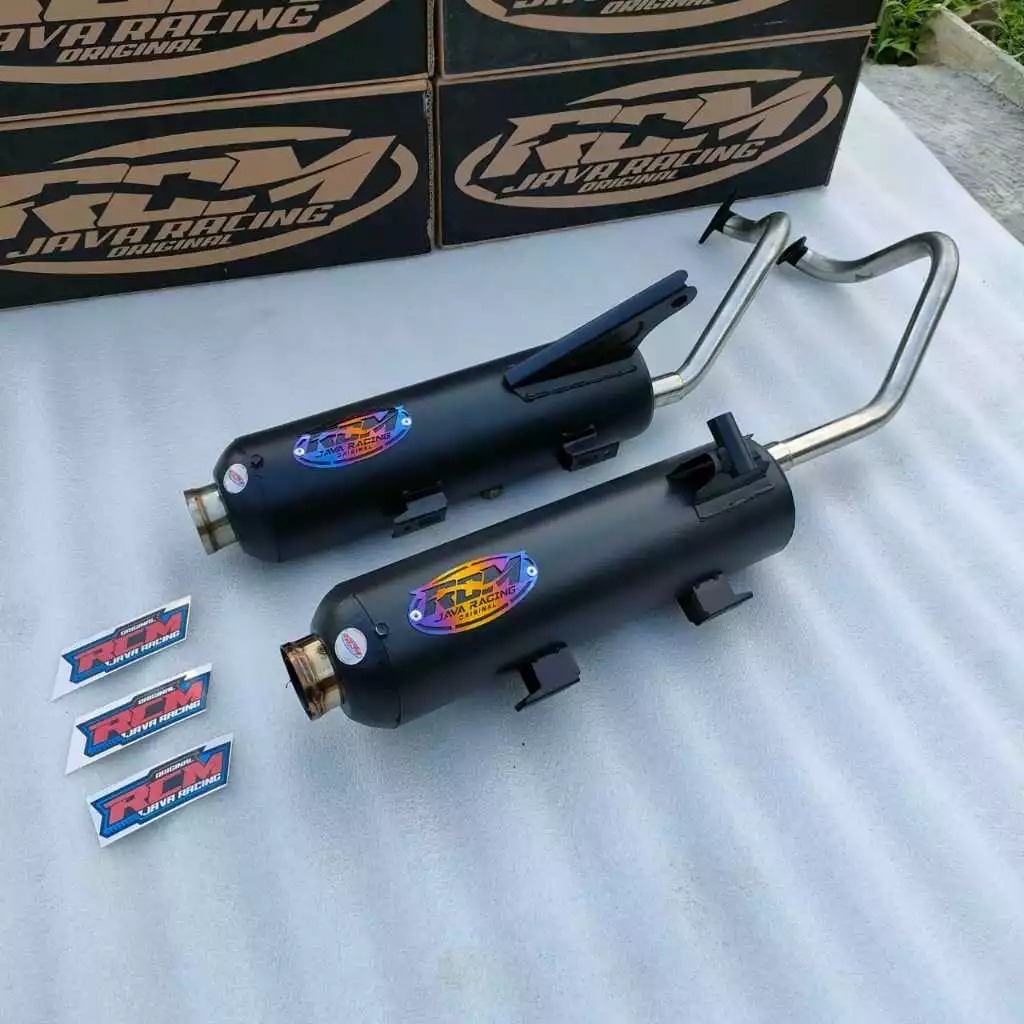 RCM knalpot racing moncong shijirou fulsystem all matik beat karbu,fi,delux/mio sporty/vario/aerox
