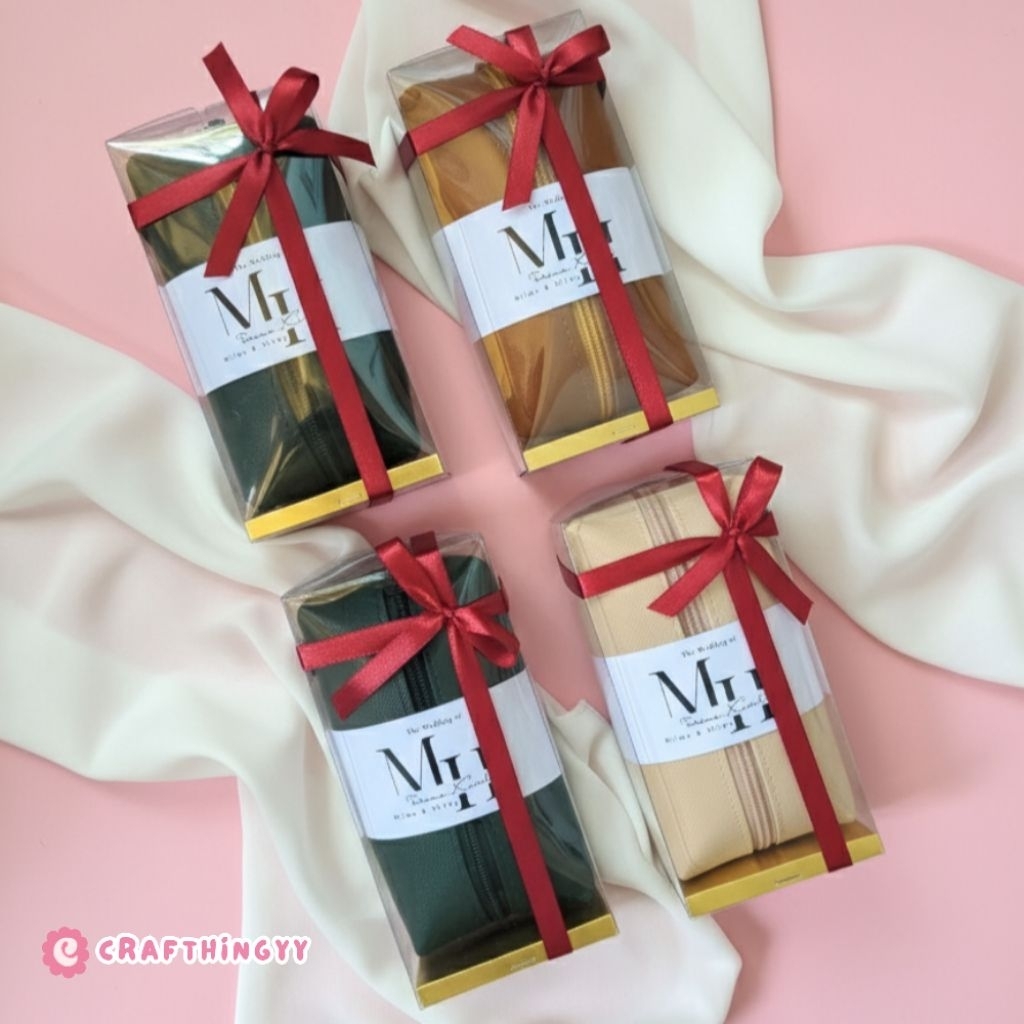 Souvenir Pouch Wedding Pernikahan Custom | Souvenir Murah Pernikahan Grosir