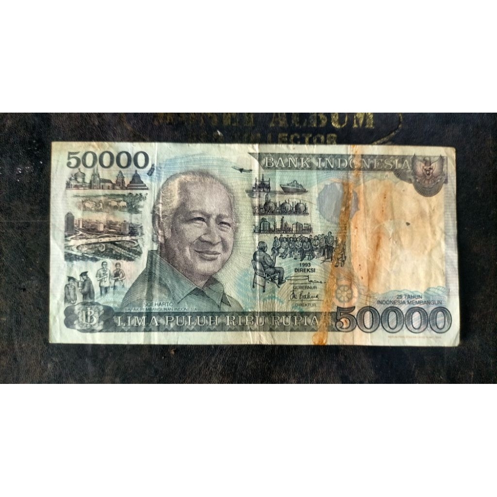 uang kuno 50000 Suharto 1993/1995