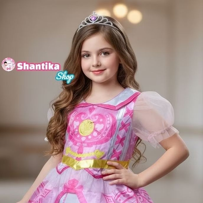 Preloved Dress Kostum Cosplay Anime Anak Perempuan 5-6 Tahun