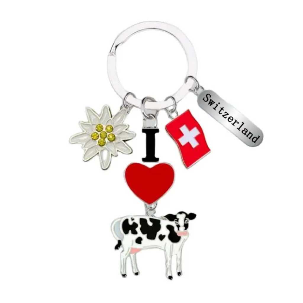 Gantungan Kunci Souvenir Switzerland / Swiss Unik Oleh-oleh Switzerland