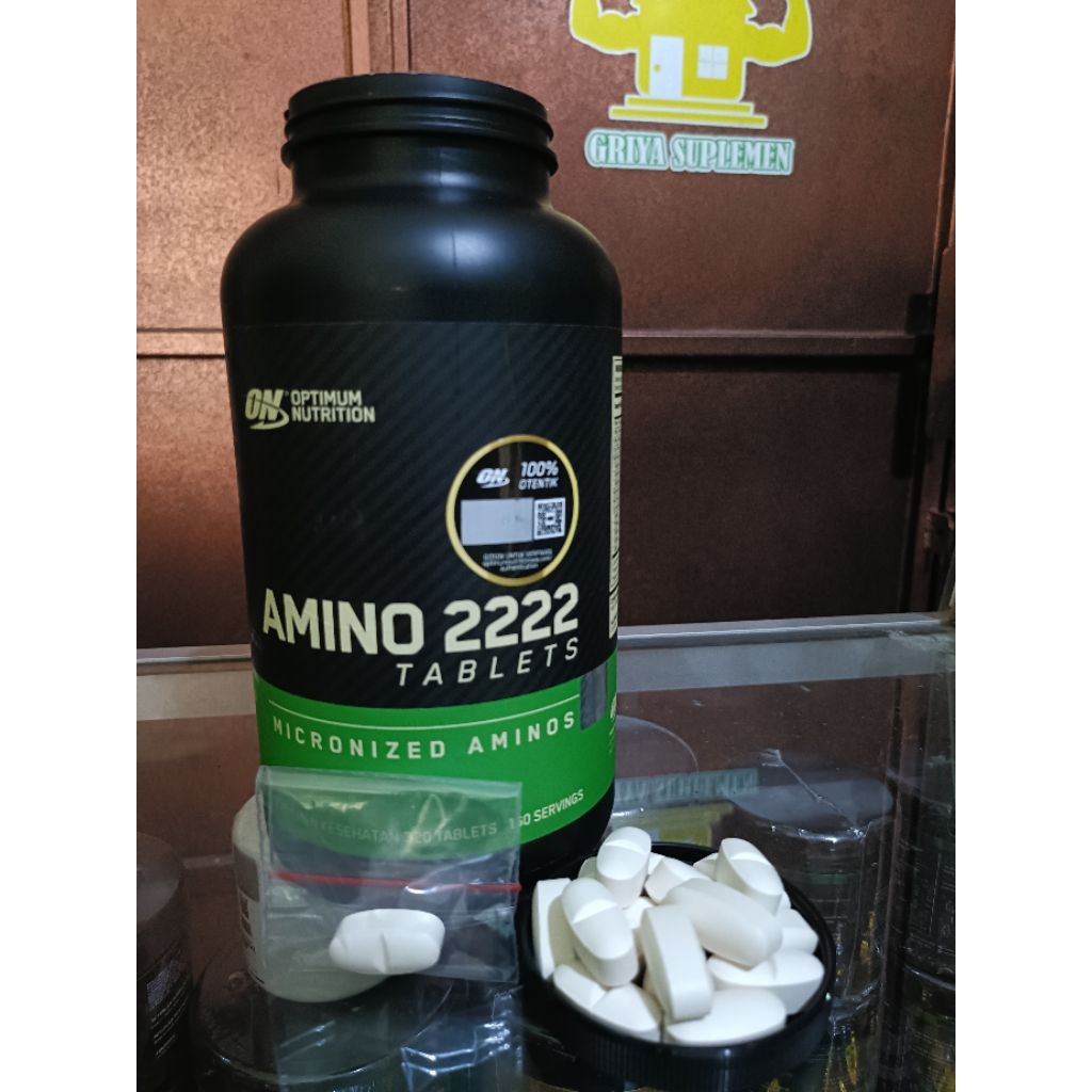 Optimum Nutrition Amino 2222 Ecer 1 Tablet Suplemen Fitness