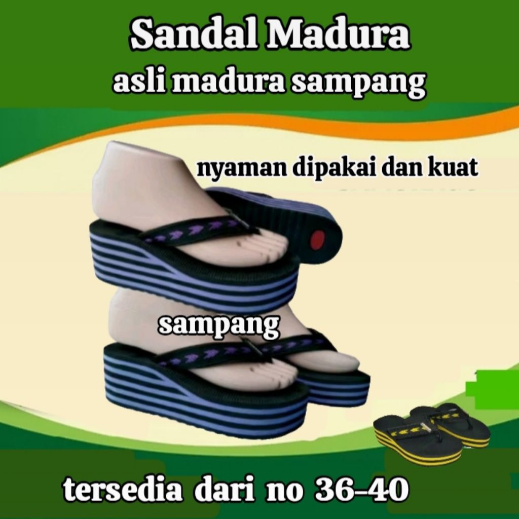 SANDAL WEDGES SANDAL CEWE SANDAL WANITA SANDAL KEKINIAN  SANDAL MODEL TERBARU 2021 SANDAL MADURA