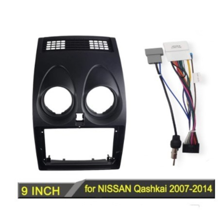 Frame 9 inch Nissan Qashqai / Rogue 2007 - 2014 Panel Head Unit Android