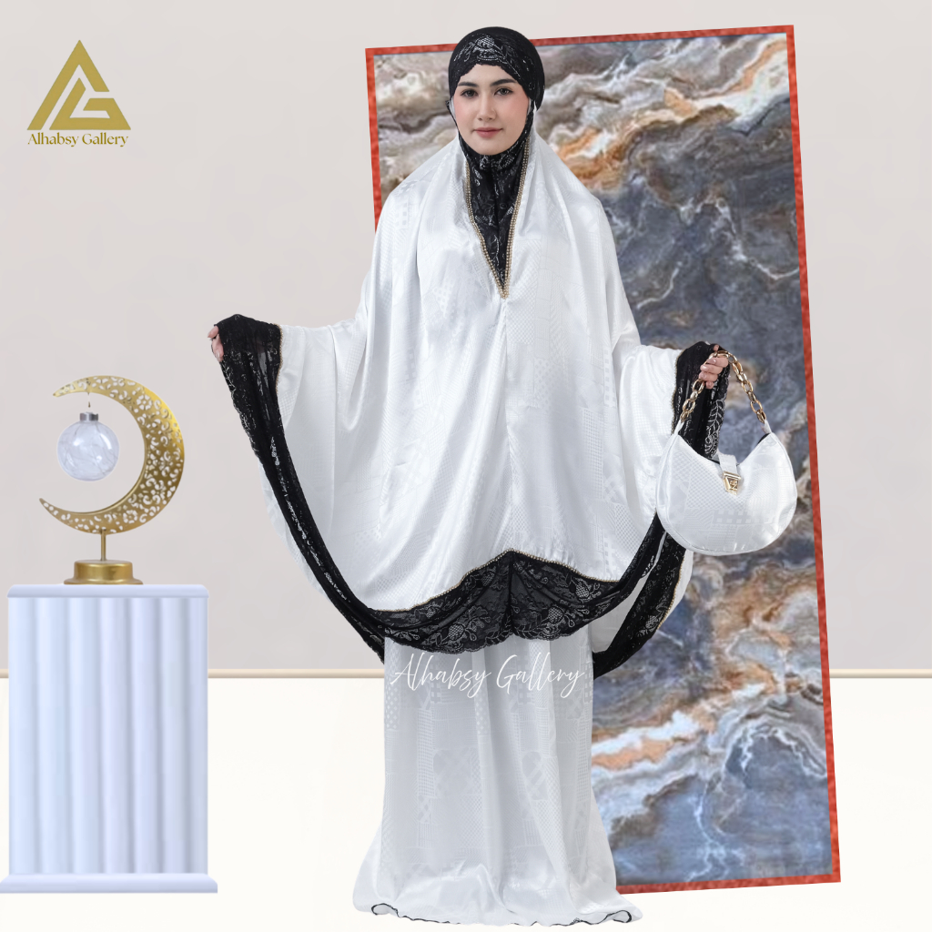 Alhamdulillah - Mukena Dewasa Mewah Premium Jaguar Silk 2in1 Fathimah Series Alhamdulillah