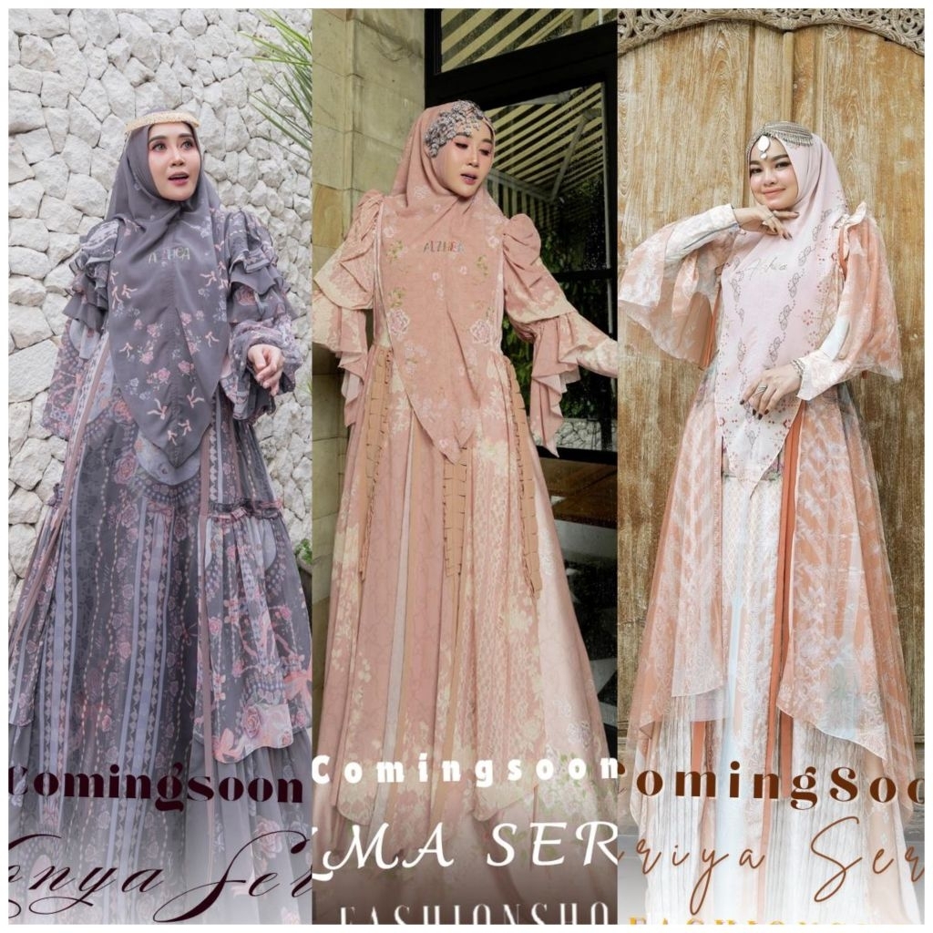 gamis syari huriya konya uzma ORI alzhea premium  dermawan