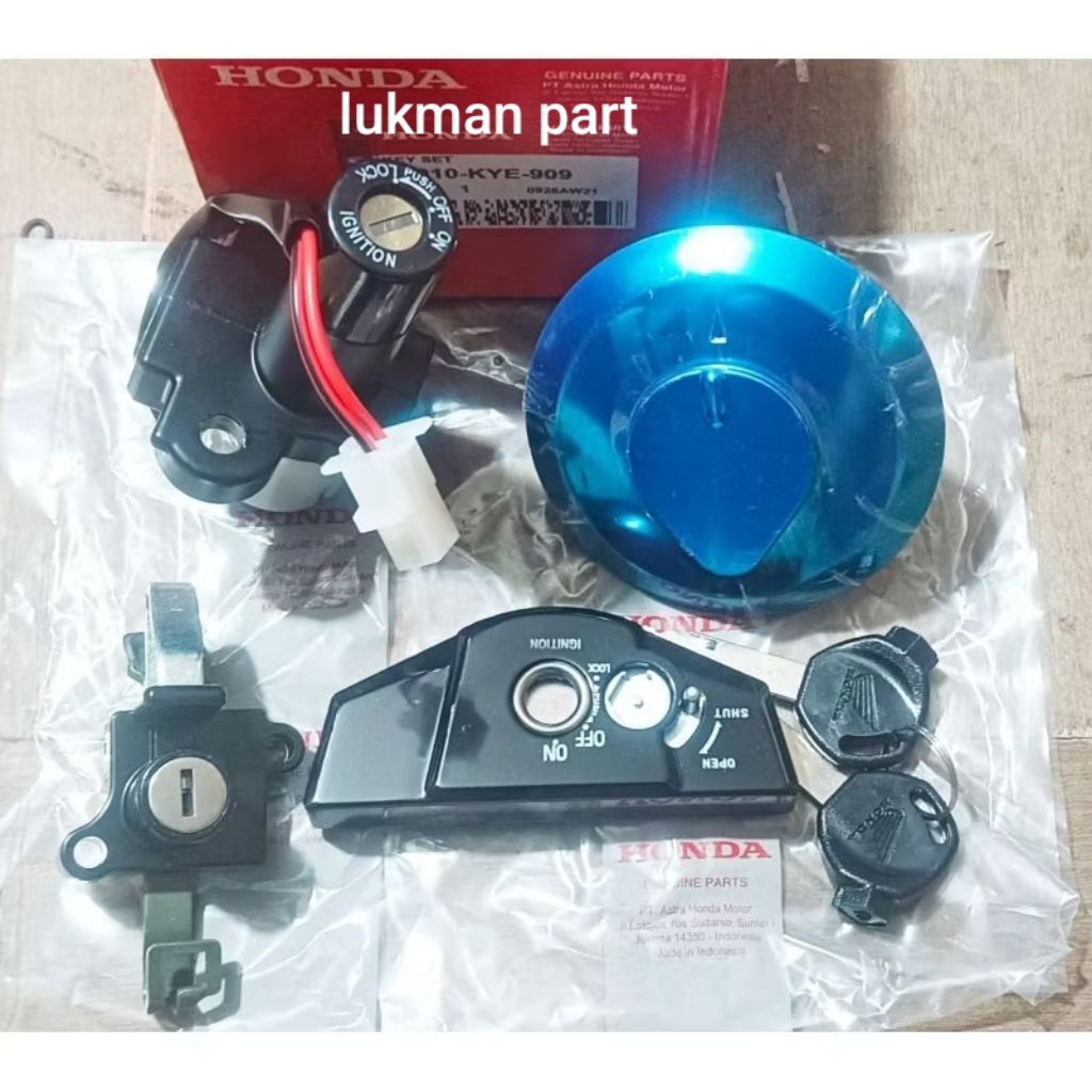 KUNCI KONTAK MEGA PRO MEGA PRO NEW ORIGINAL HONDA KUNCI KONTAK KYE SET KOMPLIT 35010-900/KYE