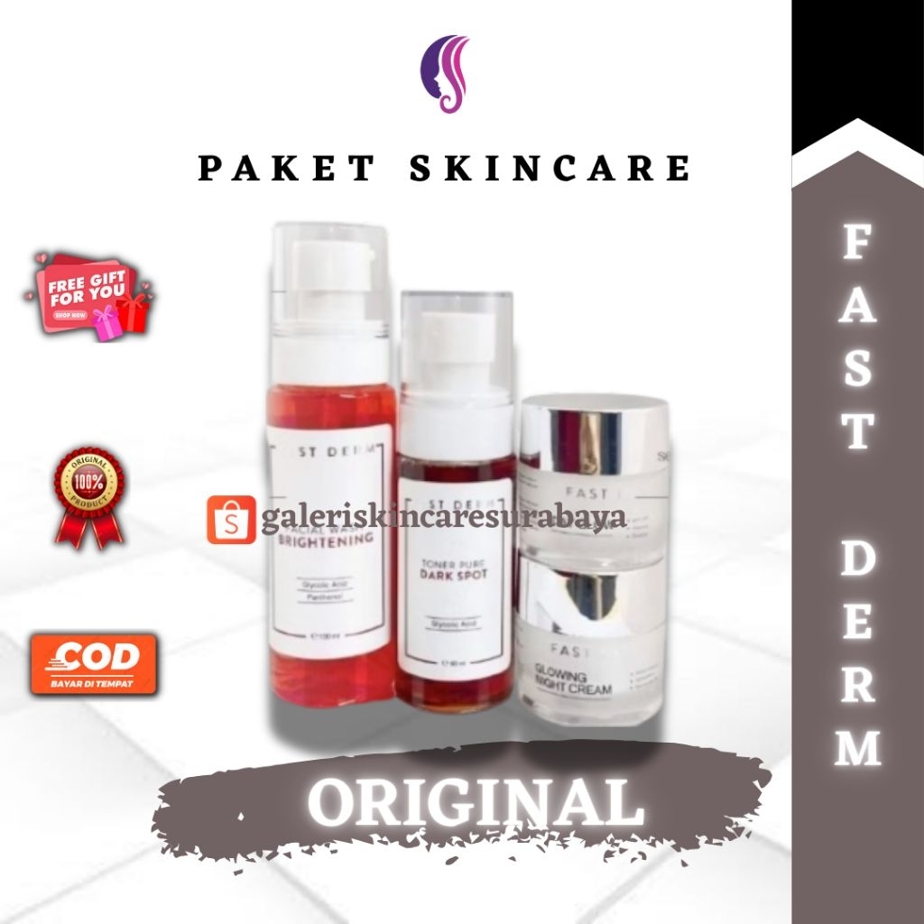 FAST DERM SKINCARE PENCERAH WAJAH ORIGINAL BPOM