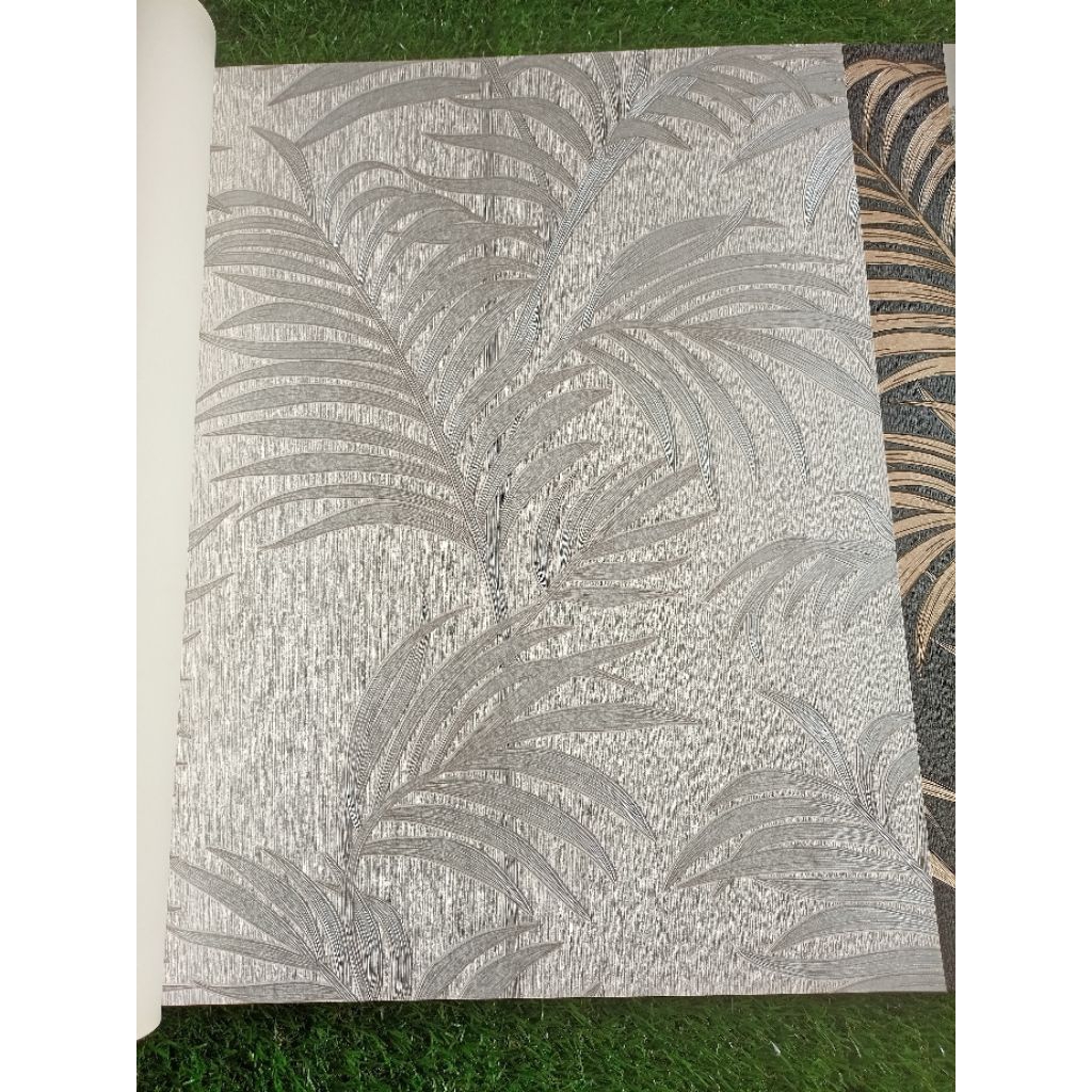 wallpaper dinding motif daun