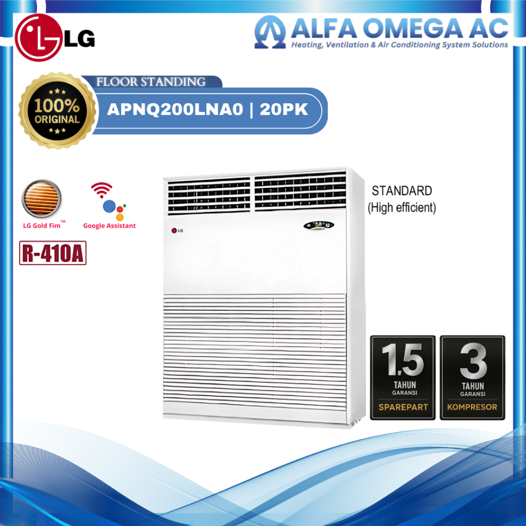AC LG 20PK APNQ200LNA0 Floor Standing Standard (High Efficient) | Inverter | AC Floor Standing | Are