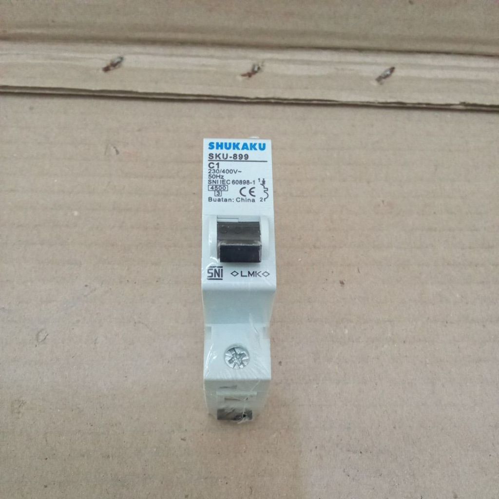 Shukaku MCB 1Phase 1A Hitam MCB Shukaku SNI