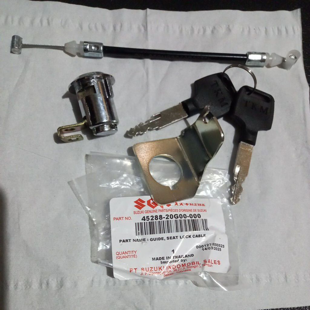 kunci jok satria 2tak hiu kunci sadel satria 2tak hiu satria  malaysia kunci jok satria fu set