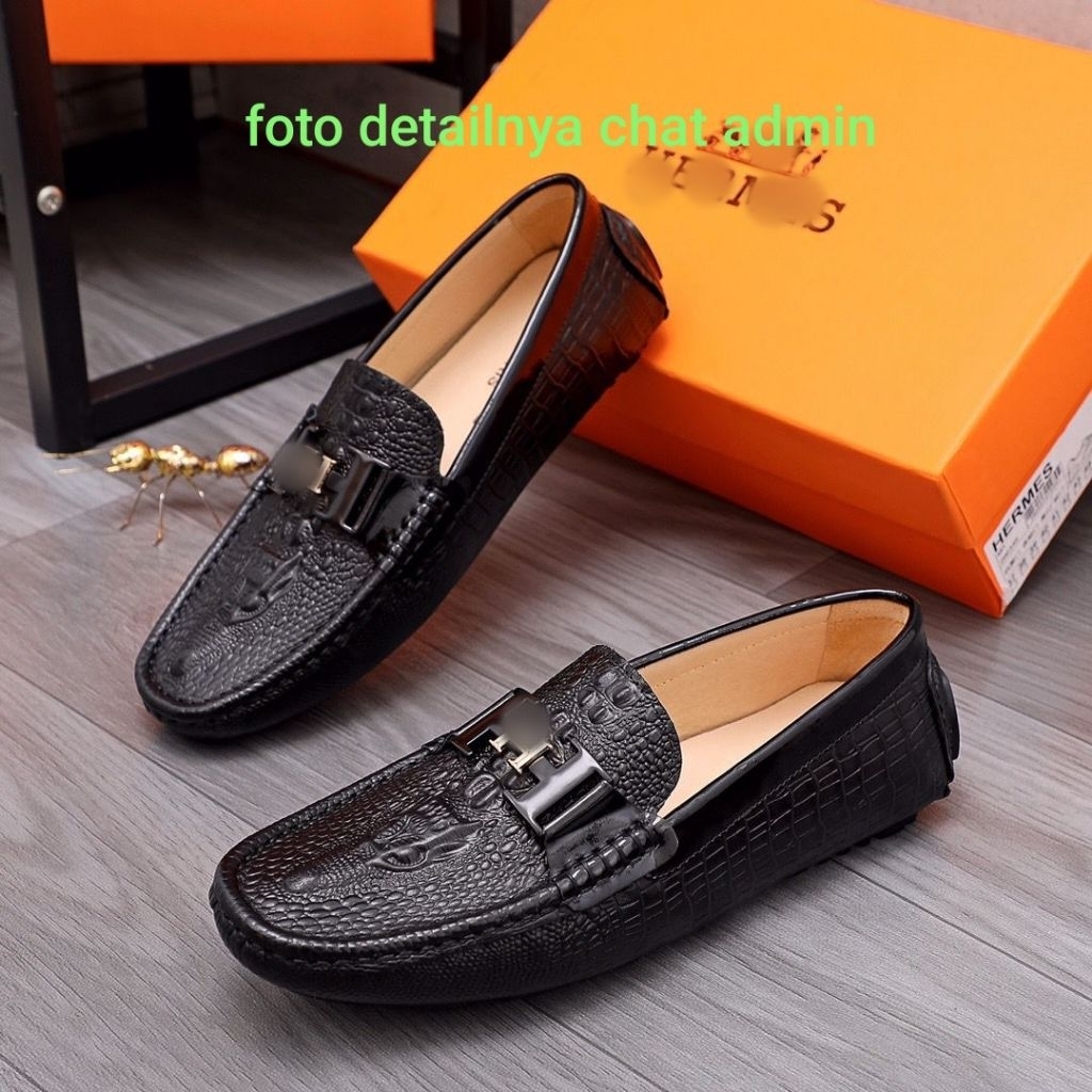 SEPATU LOAFER PRIA BRANDED HMS27740 LOAFER MEWAH BRANDED IMPORT