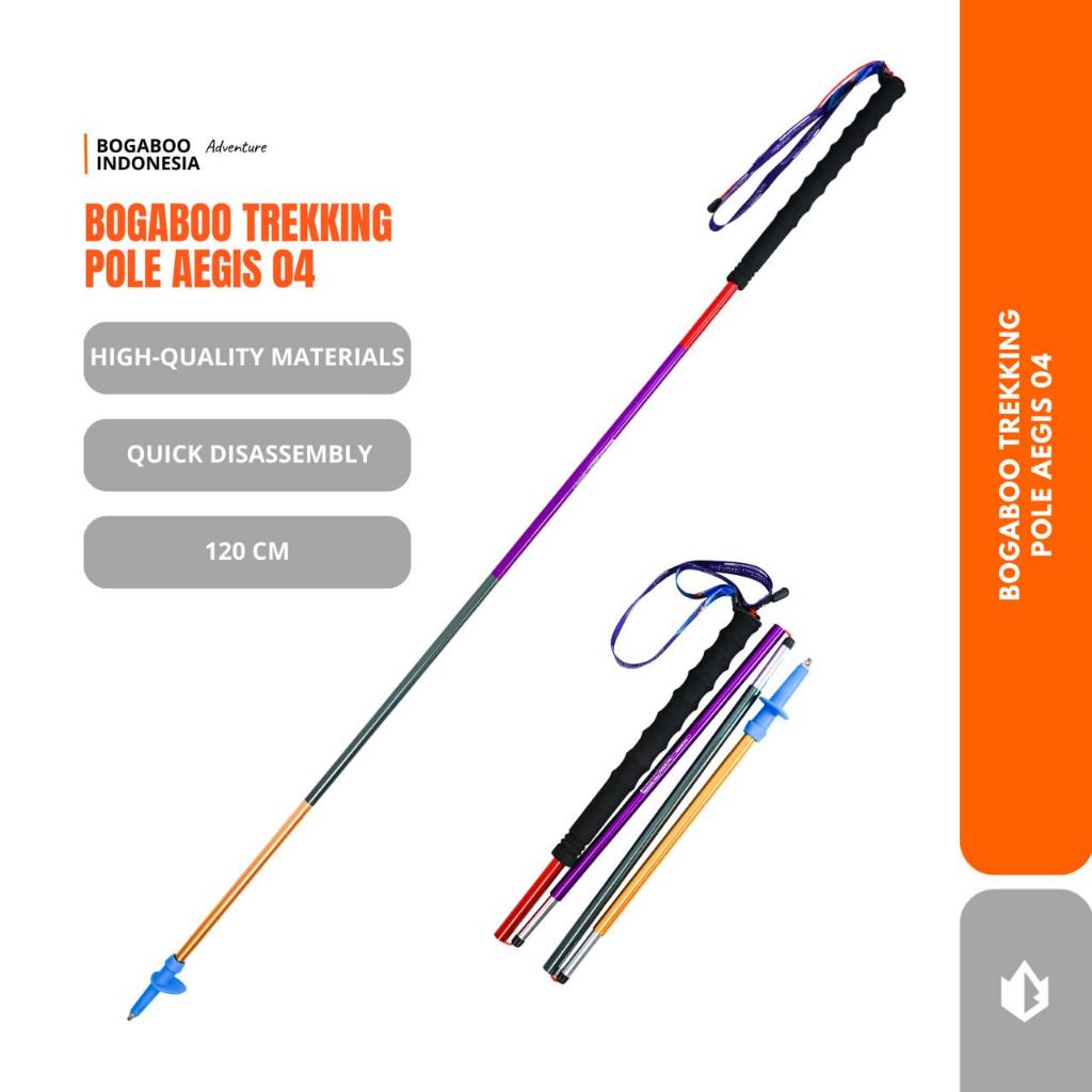 Trekking pole BOGABOO Lipat AEGIS 04 - Tongkat Pendaki - Tongkat Gunung Camping -Tracking Pole - tra