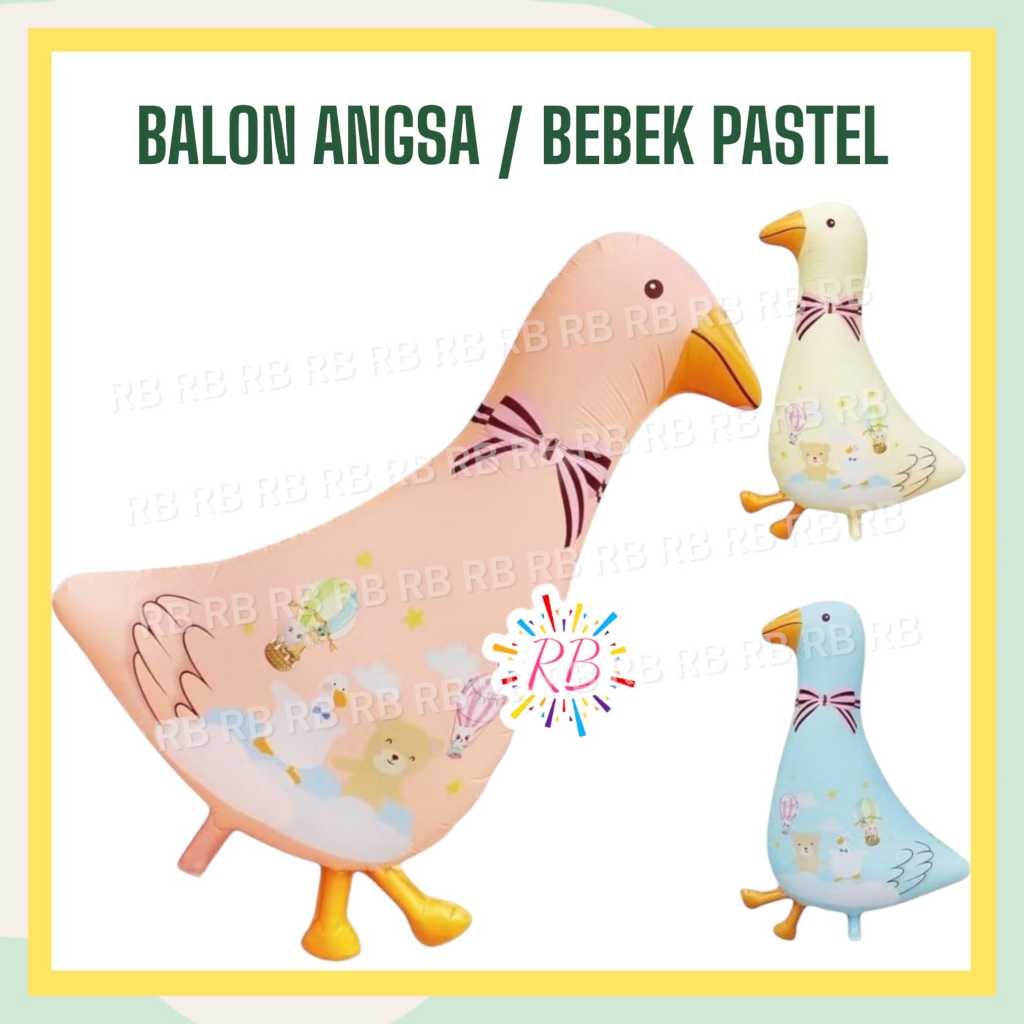 Balon BEBEK ANGSA PASTEL / Balon Foil Angsa Bebek