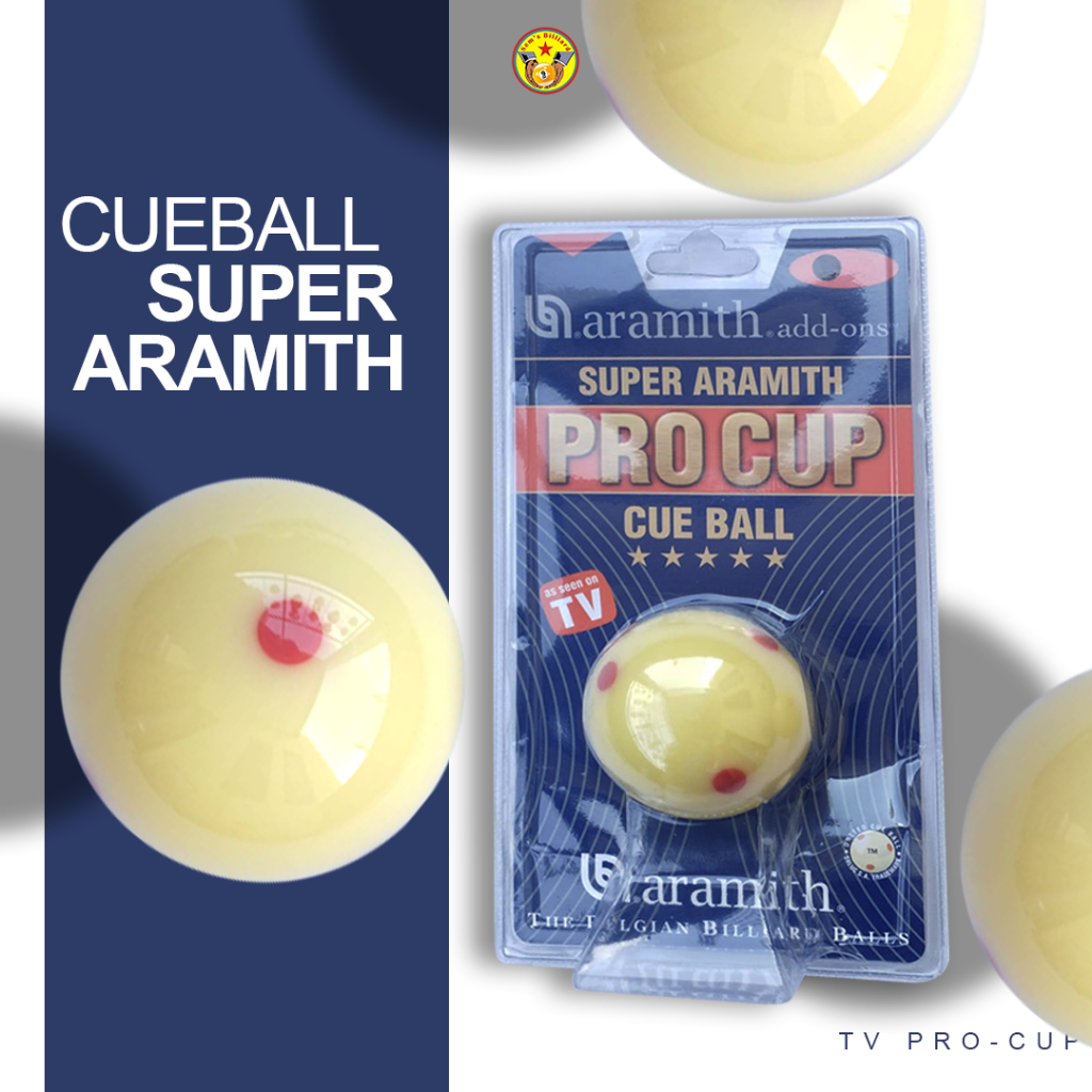 Bola gaco aramith belgia pro tv cup - bola billiard - bola biliard