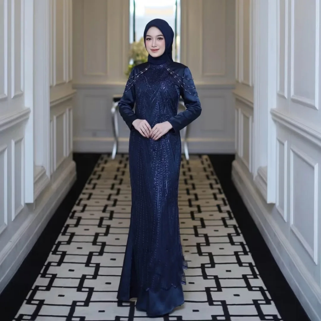 Luvita Dress Kondangan Simple Elegan Gamis Kondangan Simple Elegan Dress Baju Wanita Terbaru 2025