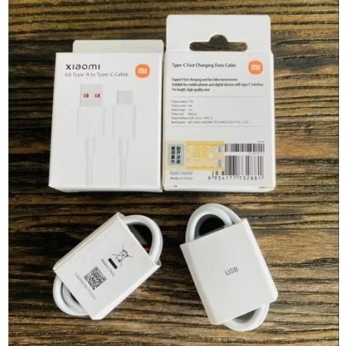 Kabel data xiaomi redmi usb type C 33w ori quick charger 6A