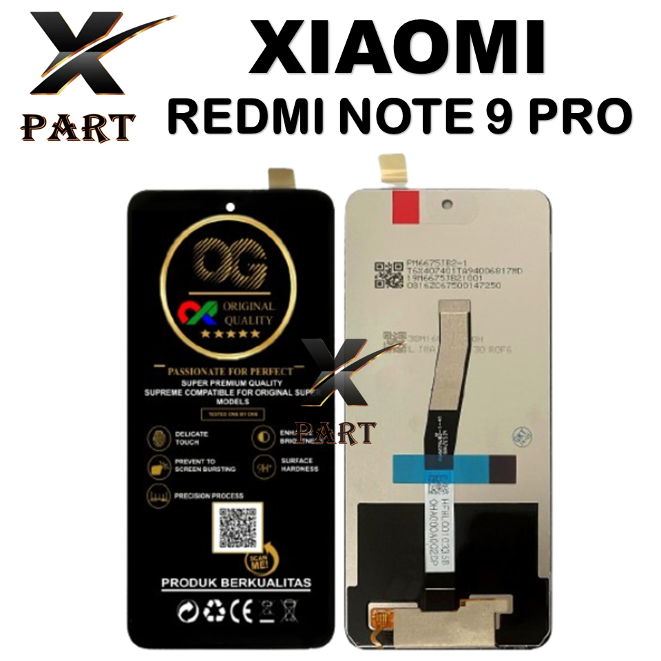 LCD TOUCHSCREEN XIAOMI REDMI NOTE 9 PRO ORI FULL SET