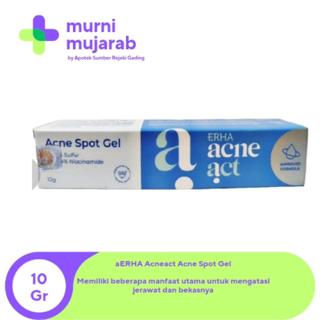 ERHA Acneact Acne Spot Gel 10g - Gel Totol Jerawat ...
