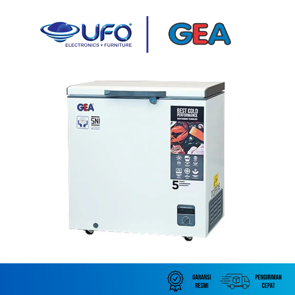 GEA Chest Freezer Box 220 Liter AB208R Garansi Resmi