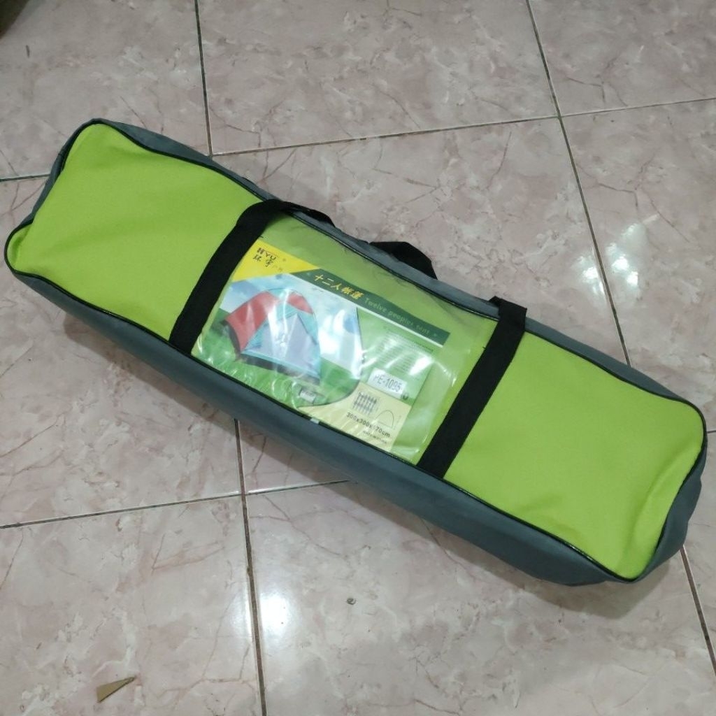 Jumbo tenda dome kapasitas besar 10 - 12 orang tenda camping outdoor single layer bahan waterproof a
