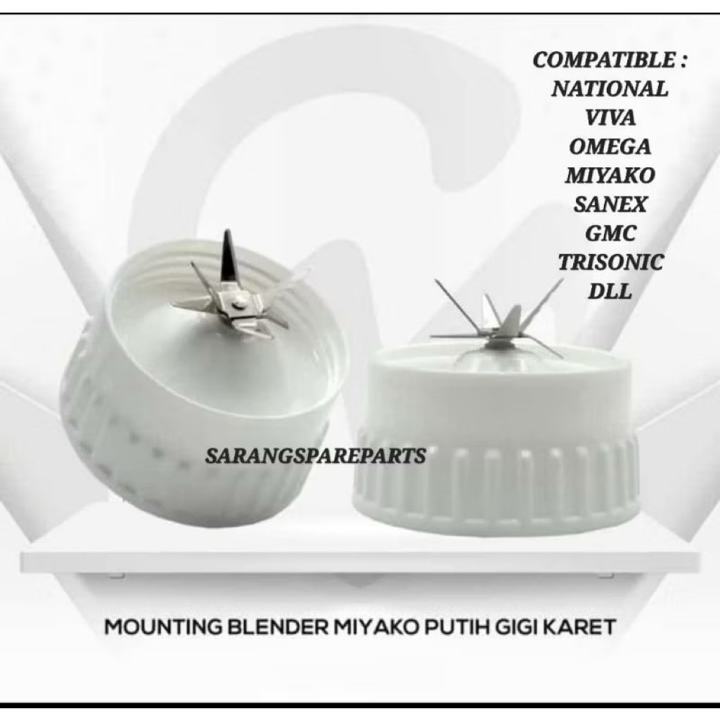 mounting pisau jus bumbu blender miyako national viva omega universal gear karet mata pisau 6
