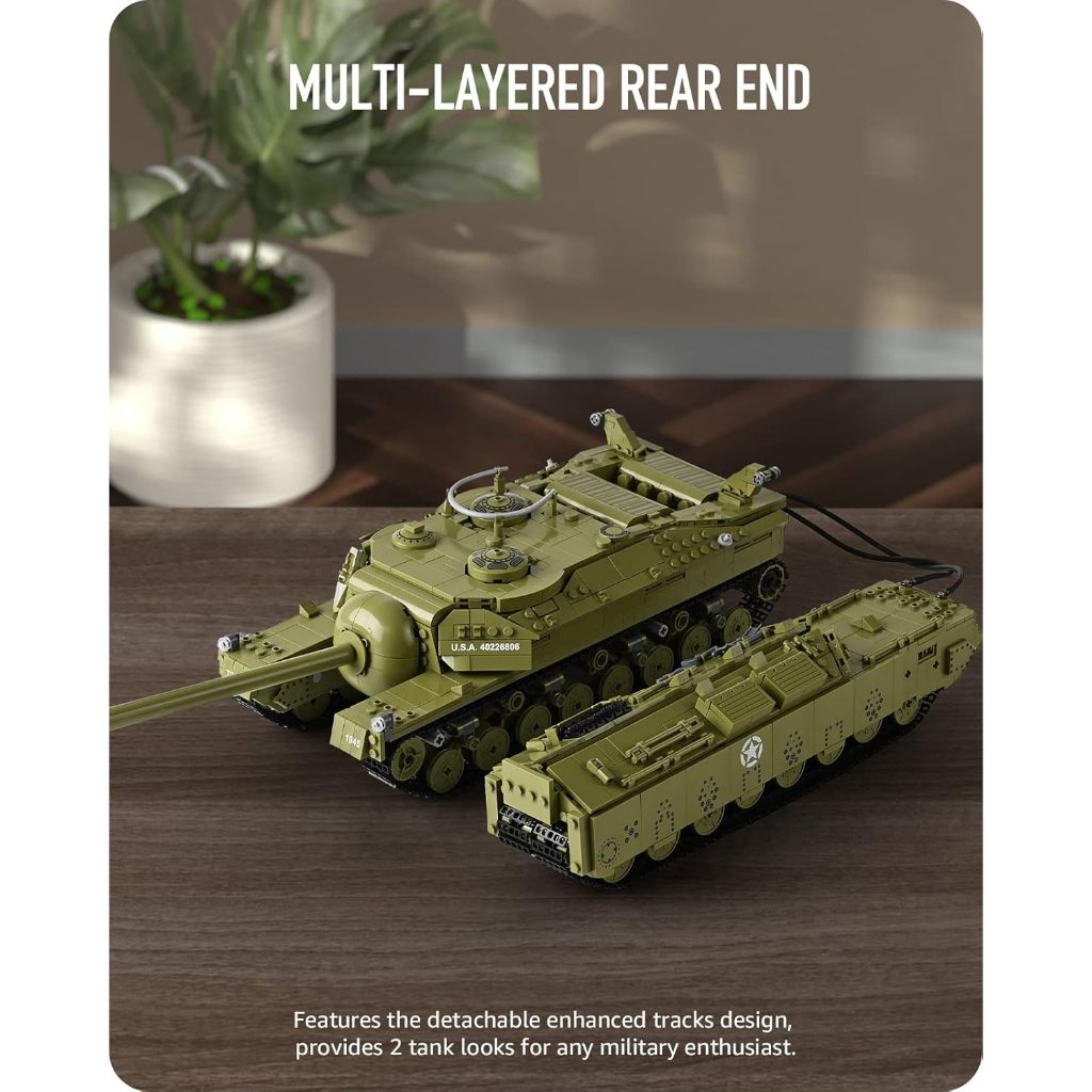 Nifeliz T28 Super Heavy Tank Model Toy for Adults, Collectible Military Building Display Set