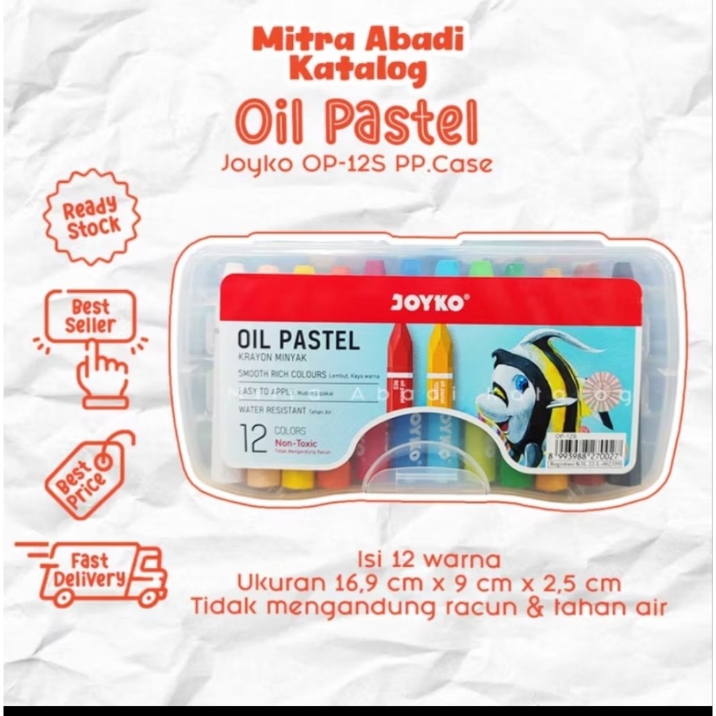 

JOYKO-CRAYON/MINYAK-OILPASTEL/OP-12S