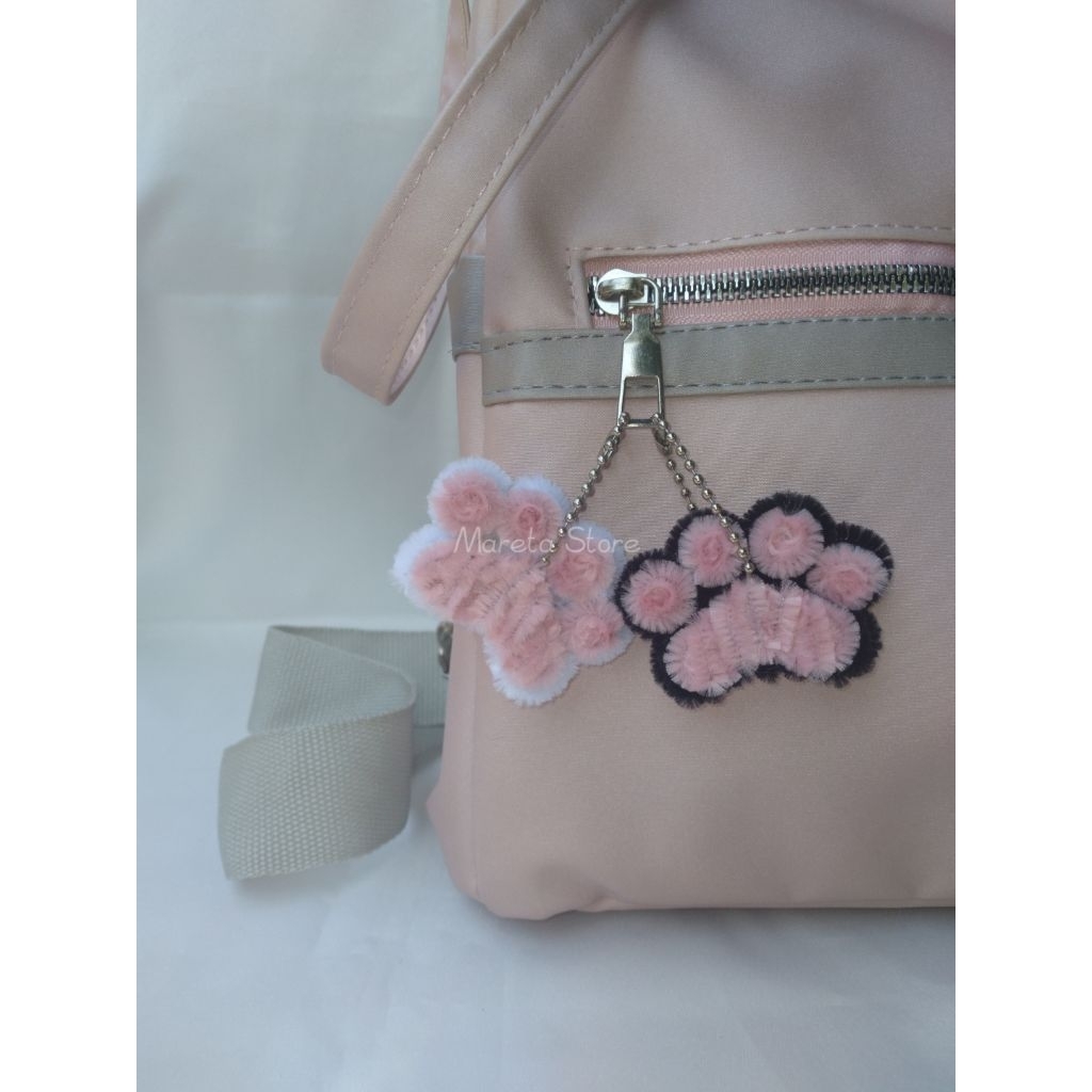 Gantungan Kunci PAW Kucing | Gantungan Kunci kawat bulu