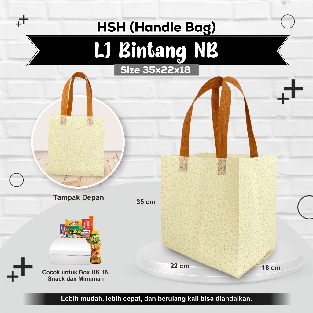 [LUSINAN] Tas Nasi Box Tas Hajatan Tas Tasyakuran Kotak Nasi Tas Aqiqah Tas Berkat Nasi Kotak 18x18 