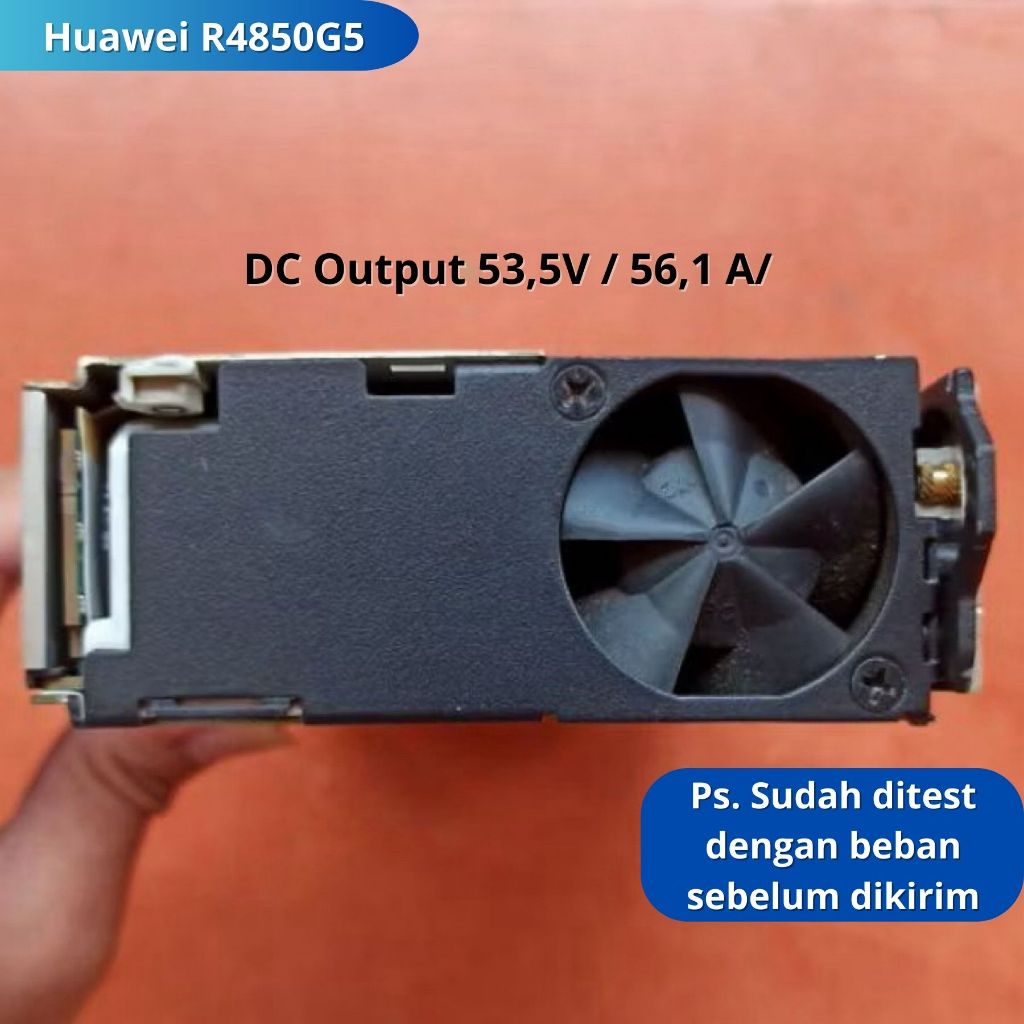 Power Supply PSU Adaptor Switching SMPS Huawei R4850G5 Dc Output 53 Volt / 56,1 Ampere