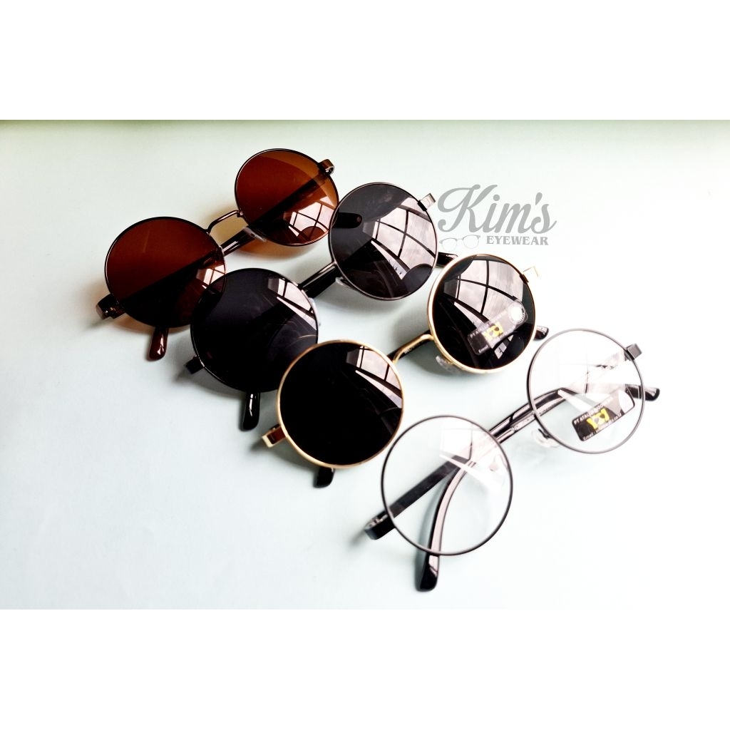 kacamata bulat besi,kacamata lenon sunglasses,kacamata jhon lenon,kacamata hitam pria wanita