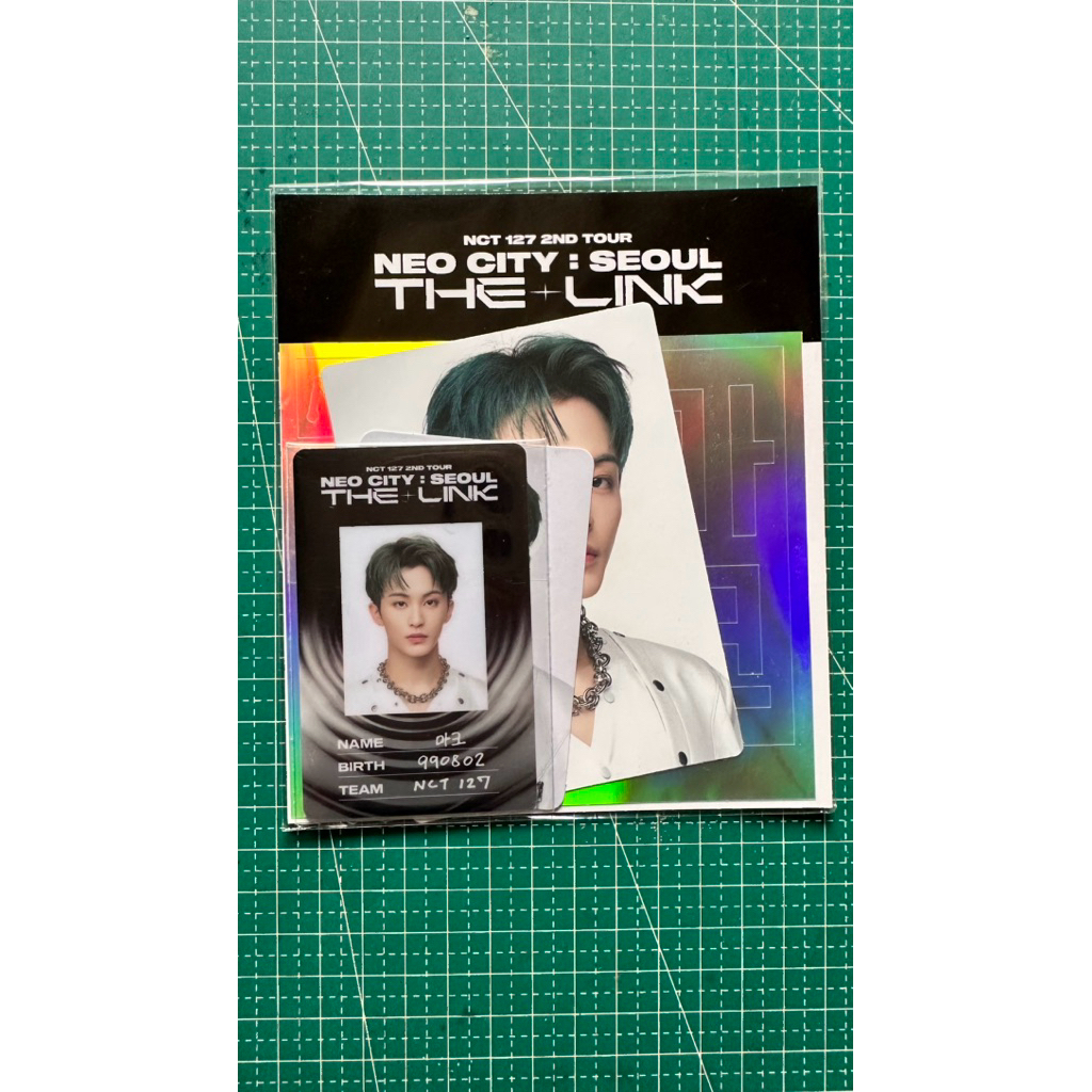 [READY INDO] ID CARD DECO STICKER SET THE LINK NCT 127 MARK TAEYONG