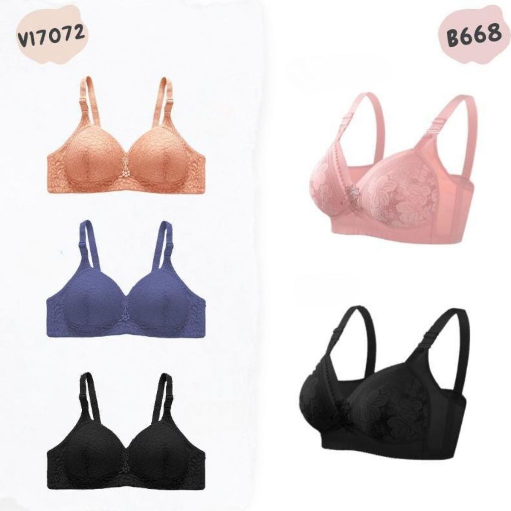 Chelyne BH Wanita V17072 / B668 Jumbo - Full Cup - Big Size Daily Bra